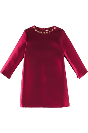 Il gufo Embellished twill dress