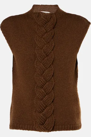 LEMAIRE Braided wool-blend sweater vest