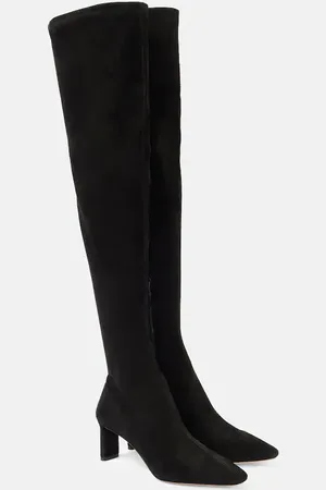 Aquazzura Zenn 65 suede knee-high boots