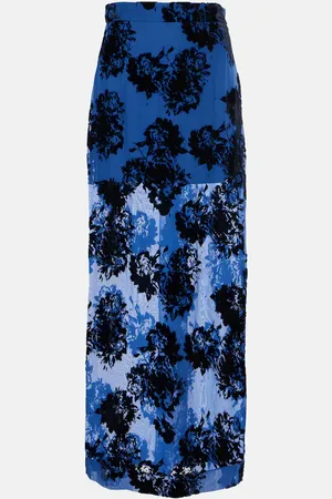 Nina Ricci DevorÃ© velvet maxi skirt