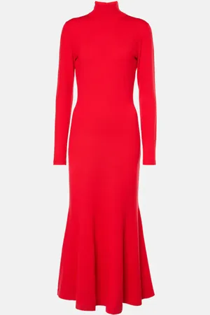 Carolina Herrera Wool turtleneck midi dress