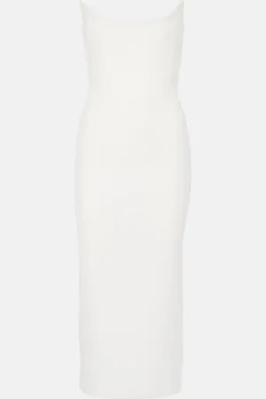 ALEX PERRY Bridal strapless midi dress