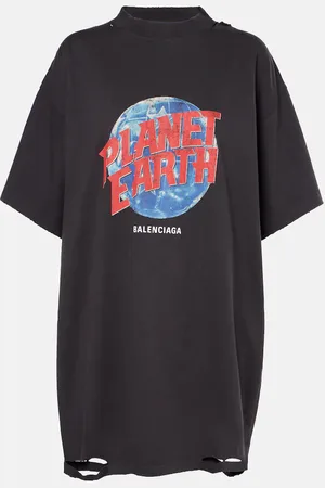 Balenciaga Planet Earth cotton jersey T-shirt