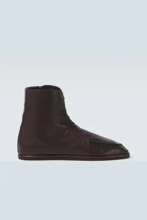 Auralee Leather ankle boots