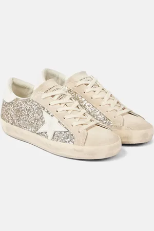 Golden Goose Super-Star glitter leather sneakers