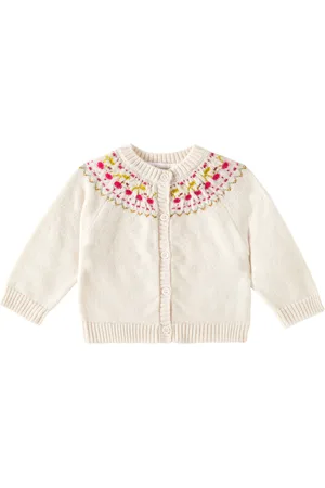 BONPOINT Baby Tatiana intarsia wool cardigan