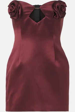 MAGDA BUTRYM Silk and wool satin corset dress