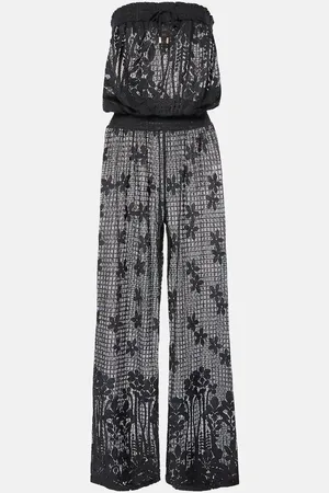 Melissa Odabash Viv cotton-blend jumpsuit