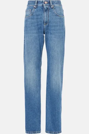 Brunello Cucinelli High-rise straight jeans