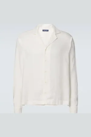 Frescobol Carioca Safra linen-blend shirt