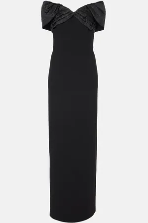 Rebecca Vallance Athena caped crÃªpe gown
