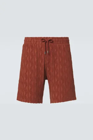 Frescobol Carioca Augusto cotton terry jacquard shorts
