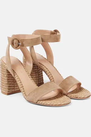 Gianvito Rossi 85 suede espadrille sandals