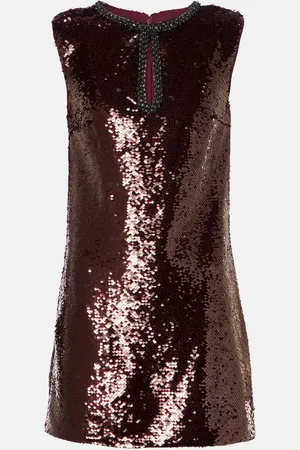 Self-Portrait Sequined minidress