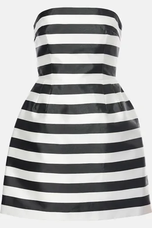 Rebecca Vallance Irene striped strapless minidress