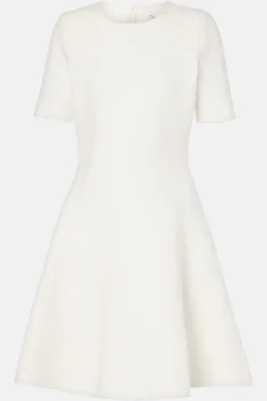 Oscar de la Renta Bridal floral jacquard minidress