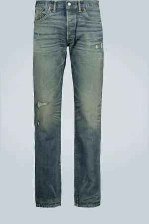Ralph Lauren Slim-fit washed selvedge jeans