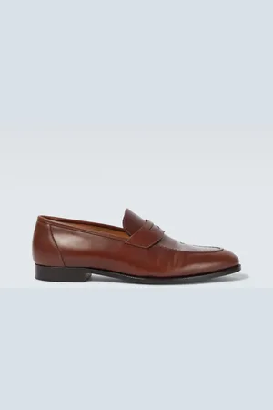 Loro Piana Sergio leather penny loafers