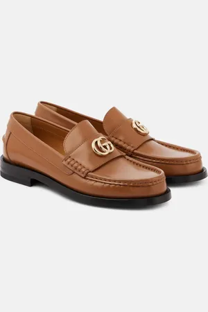 Gucci Double G leather loafers