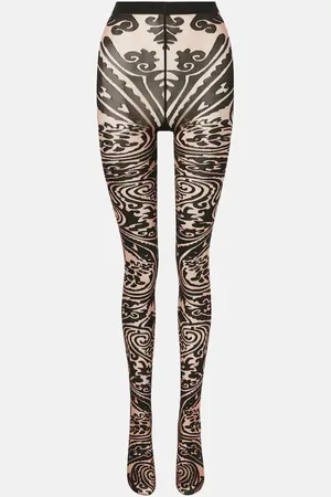 Wolford X Etro Tattoo paisley tights