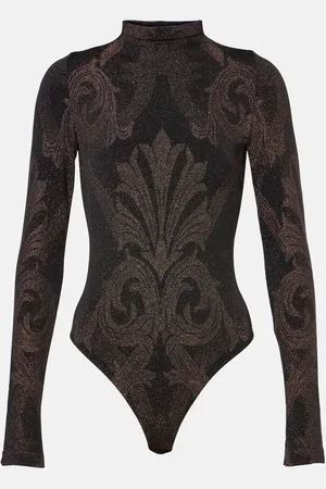 Wolford X Etro lamÃ© jacquard bodysuit