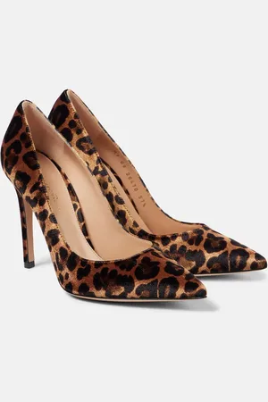 Gianvito Rossi Gianvito 105 leopard-print velvet pumps