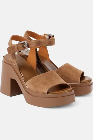 Robert Clergerie Nelio leather and suede platform sandals