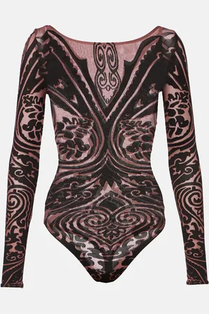 Wolford X Etro Tattoo paisley bodysuit