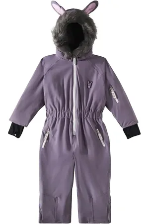 Roarsome Hop The Bunny faux fur-trimmed skisuit