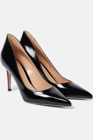 Gianvito Rossi Ellipsis 85 patent leather pumps