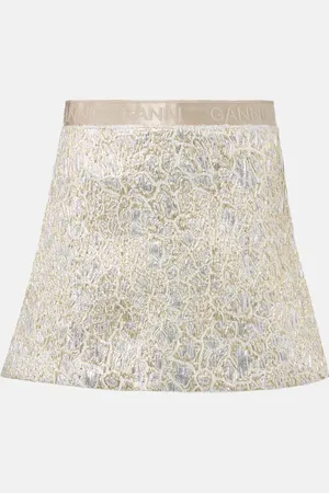 Ganni Brocade miniskirt