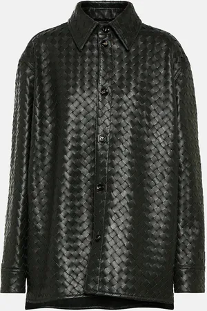 Bottega Veneta Intrecciato leather shirt