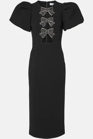 Rebecca Vallance Eliana puff-sleeve midi dress