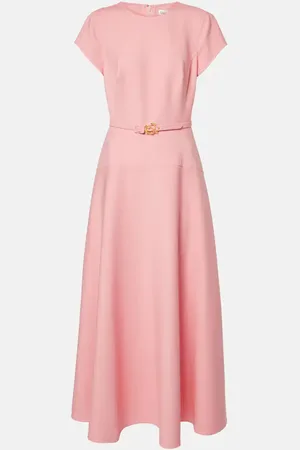 Oscar de la Renta Wool-blend midi dress