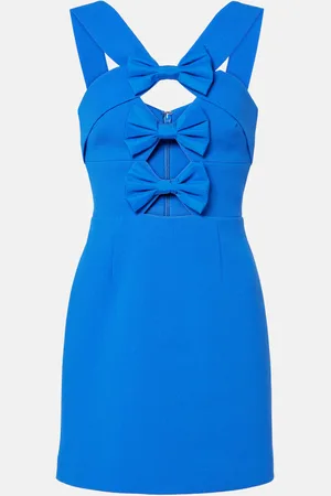 Rebecca Vallance Antonella bow-detail taffeta minidress