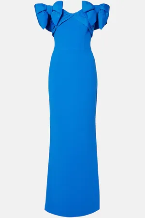 Rebecca Vallance Antonella bow-detail taffeta gown