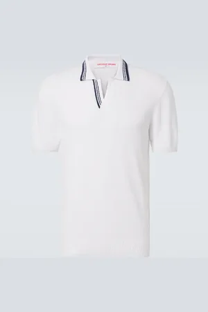 Orlebar Brown Horton cotton-blend bouclÃ© polo shirt