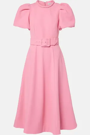 Rebecca Vallance Rosita puff-sleeve midi dress