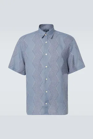 Frescobol Carioca Castro printed linen shirt