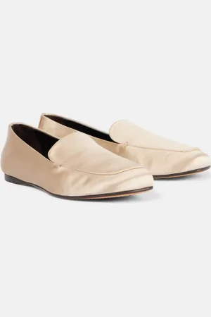 Khaite Monroe satin loafers