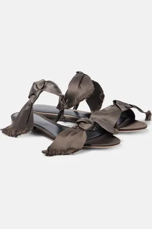 The Row Vika satin sandals