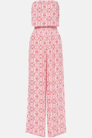 Melissa Odabash Naomi floral cotton jumpsuit