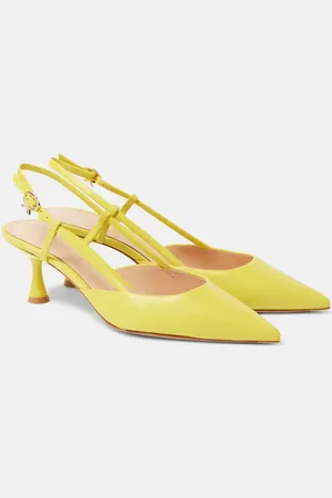 Gianvito Rossi Ascent 55 leather slingback pumps