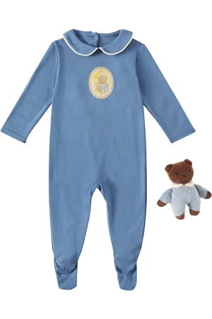 Konges Sløjd Konges SlÃ¸jd Baby Coty cotton onesie and stuffed animal set