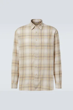 Auralee Plaid wool shirt