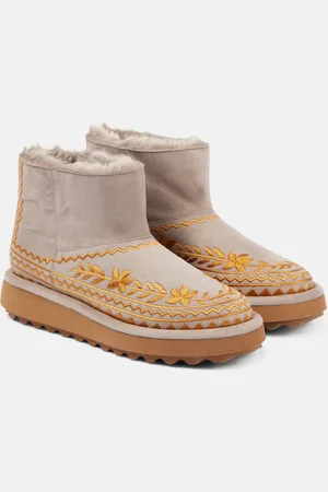 Robert Clergerie Zarina shearling-lined suede snow boots