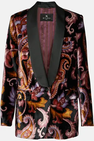 Etro Paisley velvet blazer
