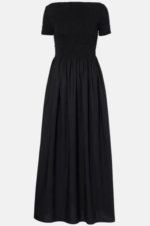 FAITHFULL THE BRAND Shirred off-shoulder cotton maxi dress