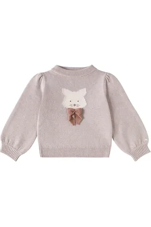 Donsje Denna bow-detail wool sweater
