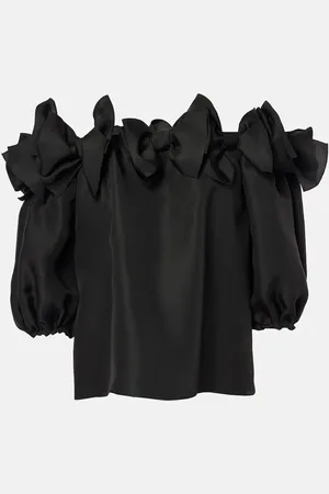 Carolina Herrera Off-shoulder silk top